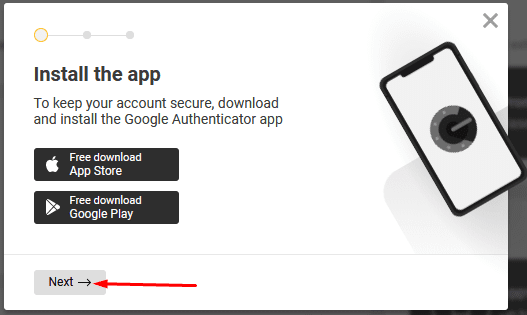 Two-factor authentication on Melbet Step 4