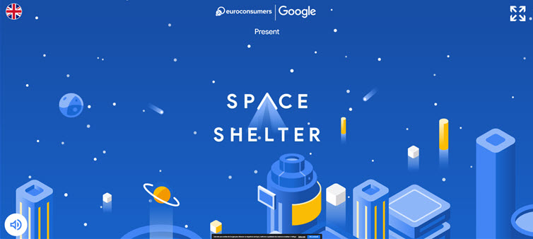 Weltraum-Shelter