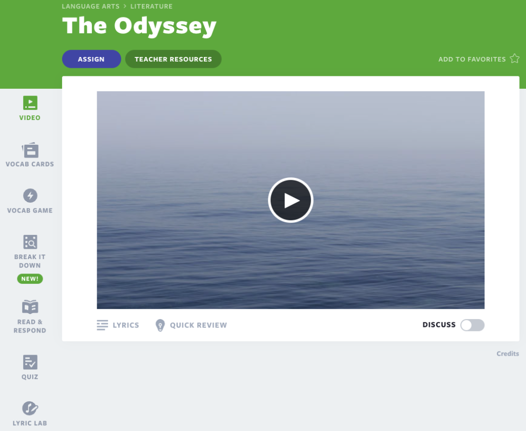 Video bài học Odyssey