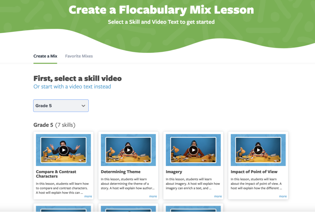 Flocabulary Mix skill video