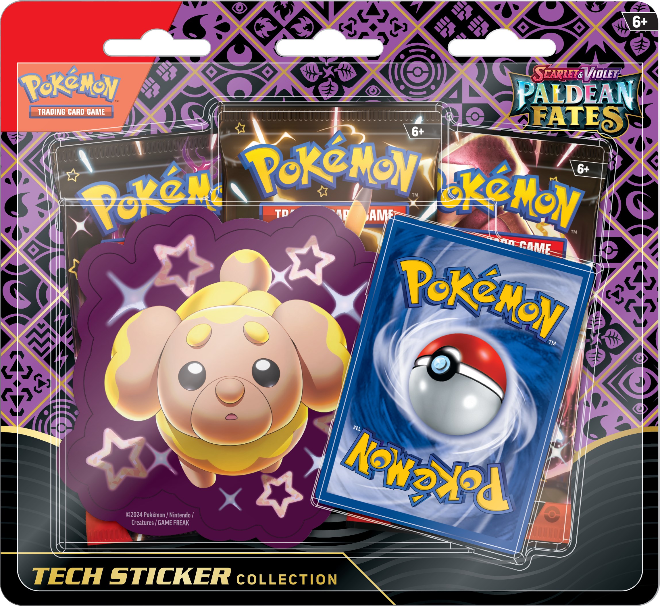 Pokemon TCG Scarlet Violet%E2%80%94Paldean Fates Tech Çıkartma Koleksiyonu Fidough png jpgcopy