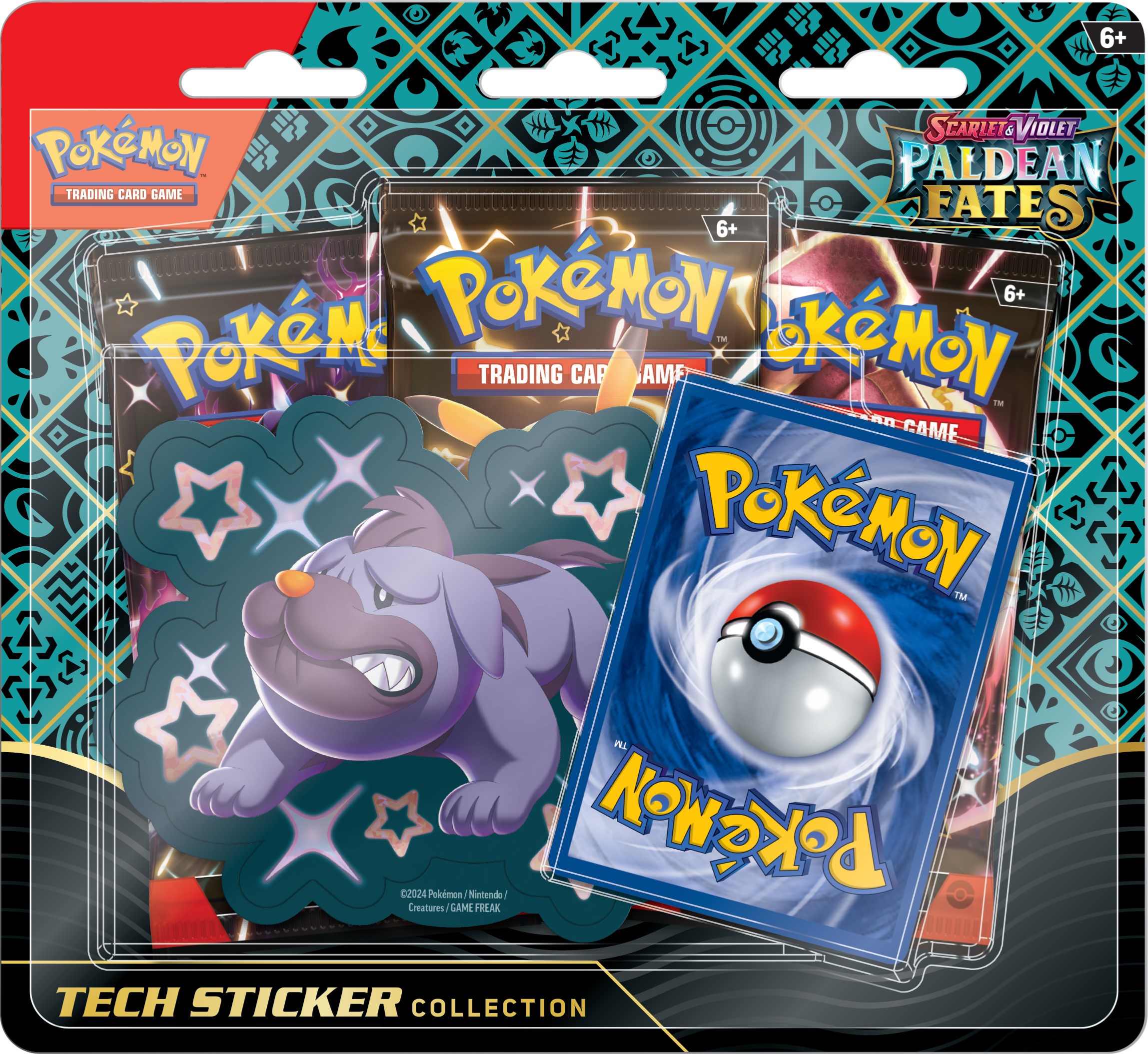 Pokémon TCG Violet Écarlate%E2%80%94Paldean Fates Tech Sticker Collection Maschiff png jpgcopy