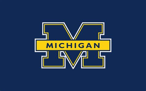 University Blue Logo Michigan Tapete | 1920x1200 | 100733 | WallpaperUP