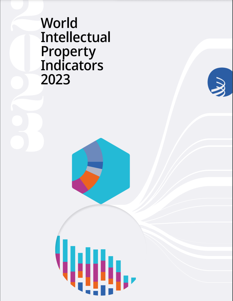 Cover page of theWIPO IP Indicators 2023. 