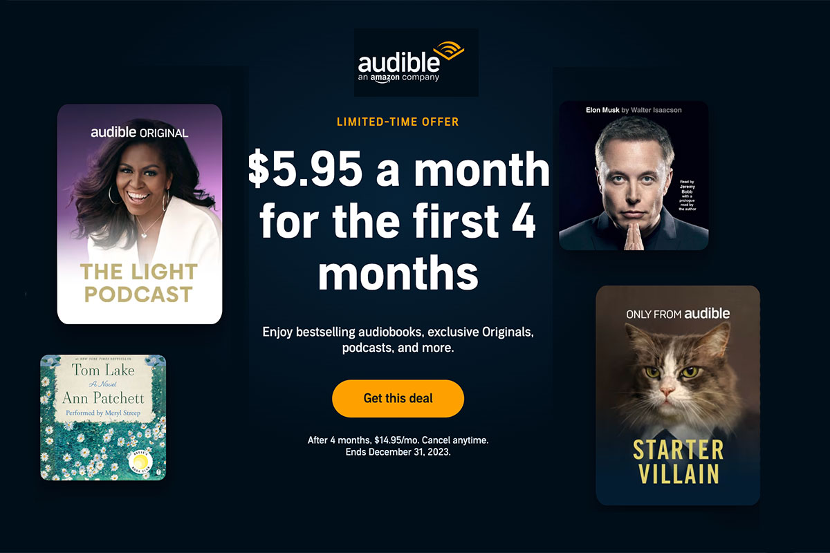 Audible deal US books