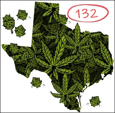 Texas 132 trạm phân phối cần sa y tế