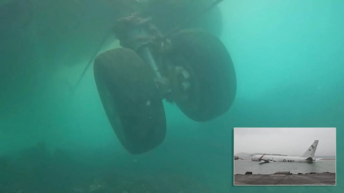 P-8 underwater
