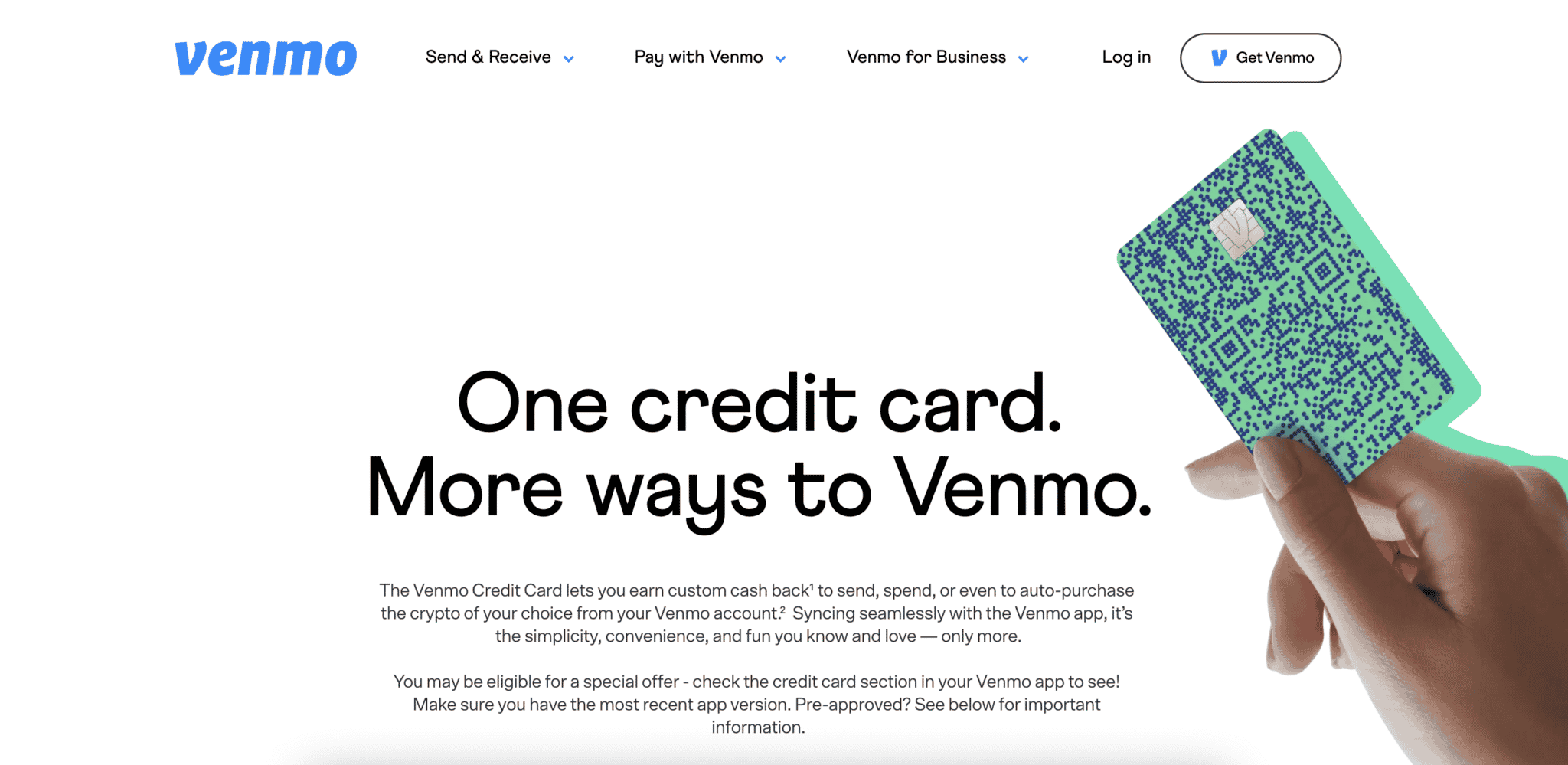 Venmo 신용 카드