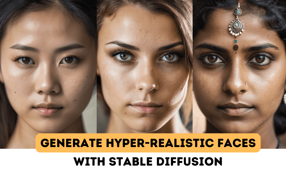 3 Möglichkeiten zur Erzeugung hyperrealistischer Gesichter mithilfe stabiler Diffusion