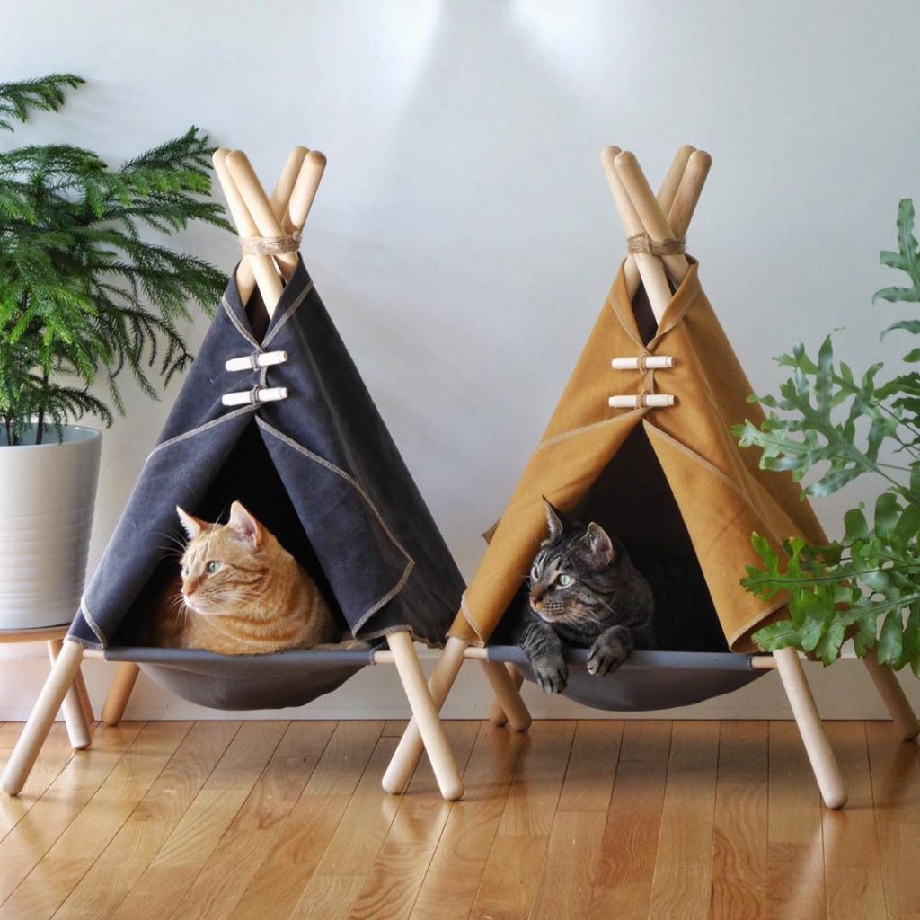 خيمة القط DIY