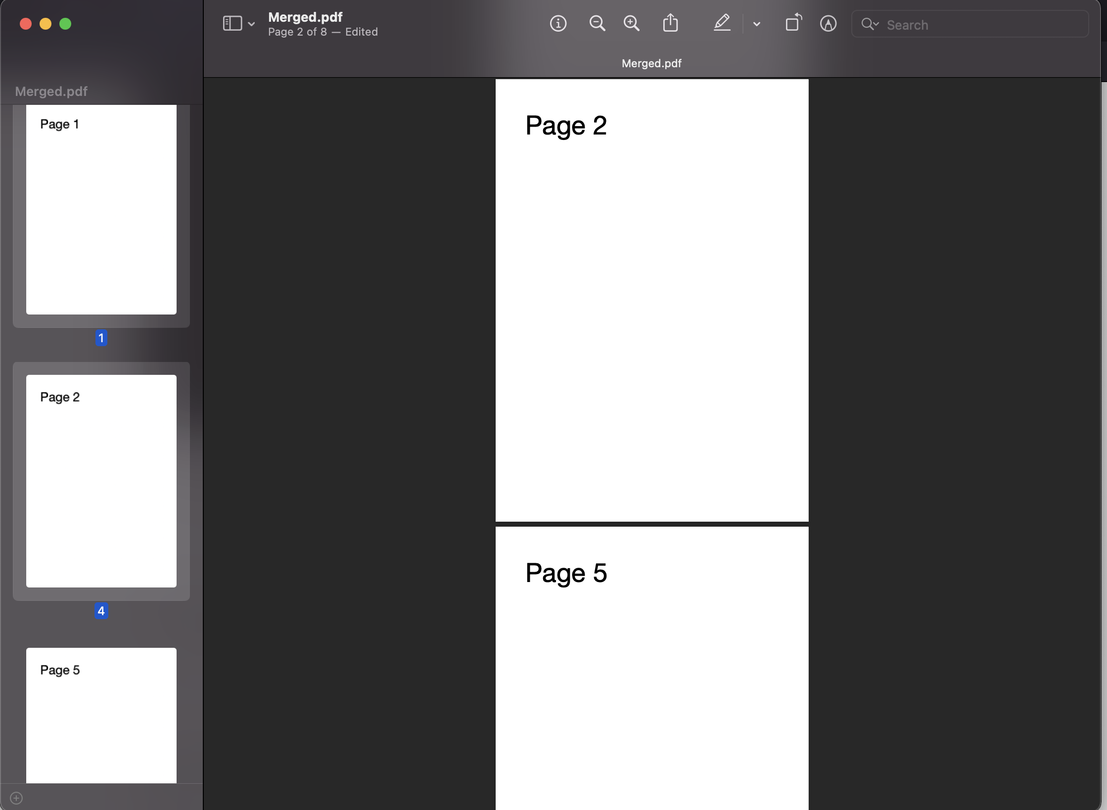 MAC Preview gebruiken om pagina's uit PDF's te verwijderen