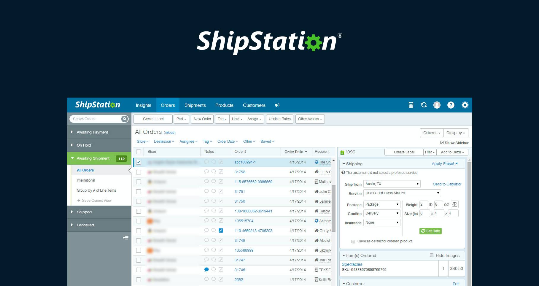 Ship Station Courier-software