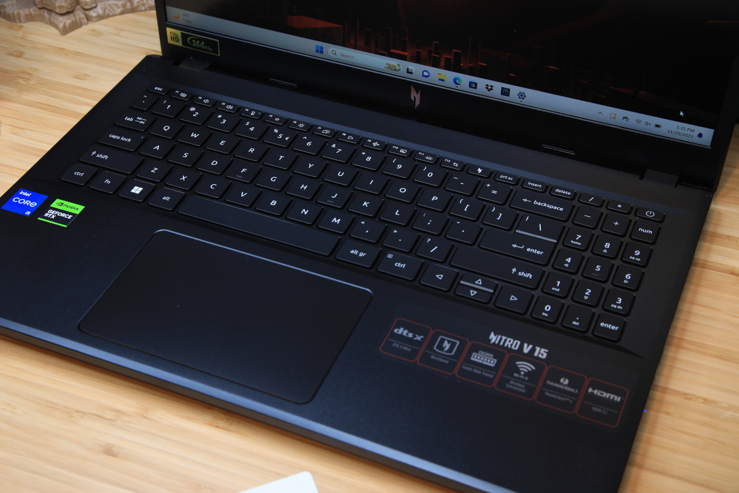 Acer Nitro V15-toetsenbord