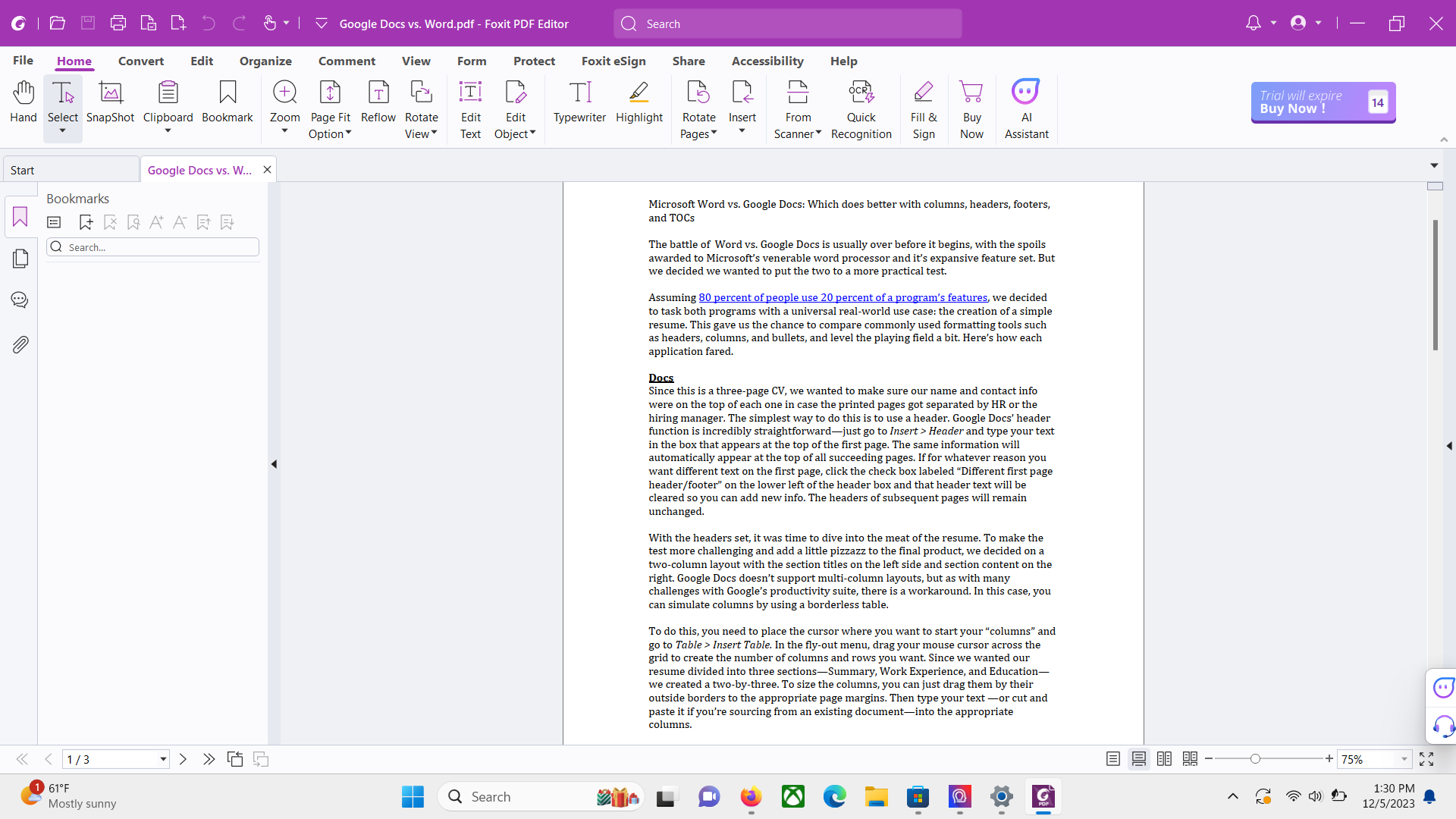 Foxit PDF Editor 13 - أفضل الوصيف الشامل
