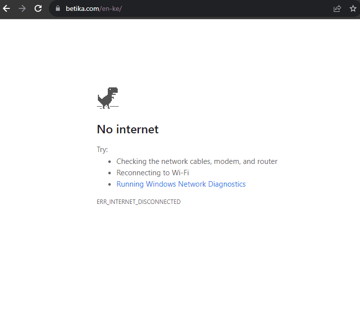 Problema de conectividad a Internet