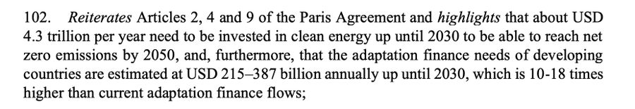 investimento em energia limpa até 2030 COP28