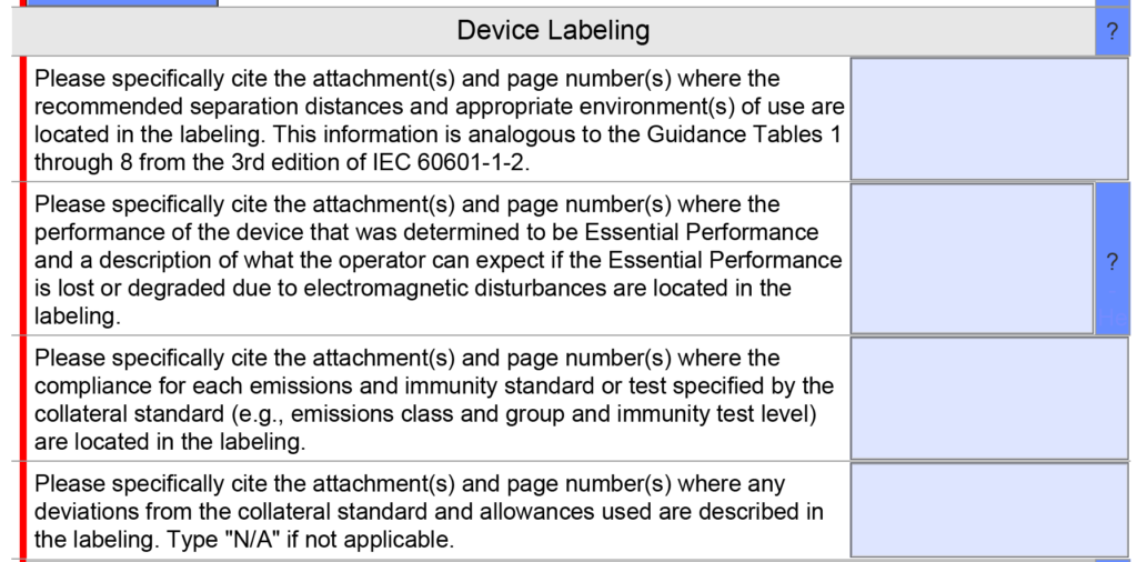 Eski EMC Etiketleme Bölümü 1024x506 FDA eSTAR v5.0 Yenilikler neler?