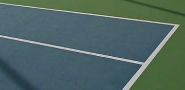 Hard oppervlak van de tennisbaan