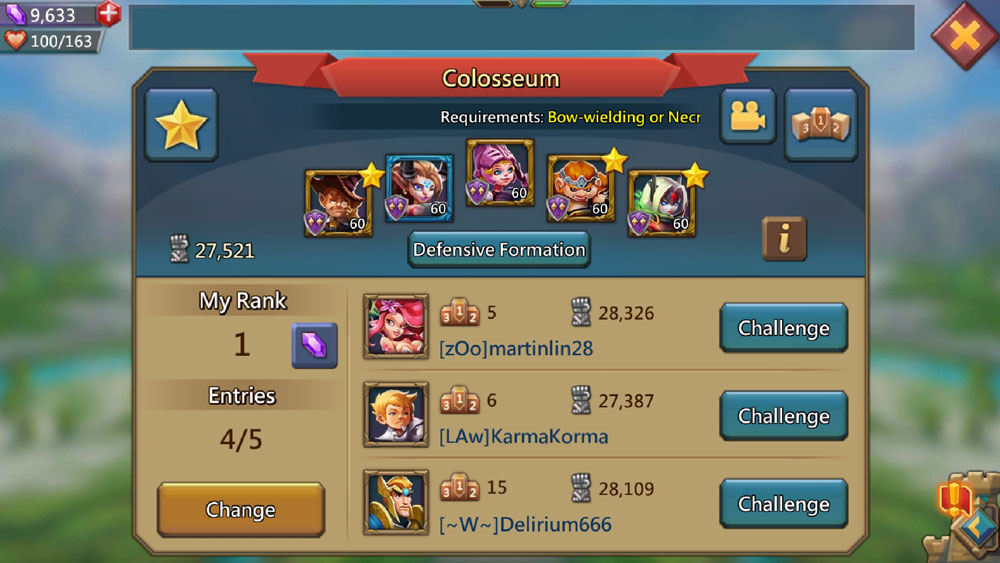 Reach Number 1 in Lords Mobile Colosseum