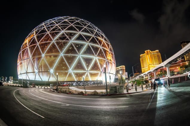 Die MSG Sphere in Las Vegas, Nevada
