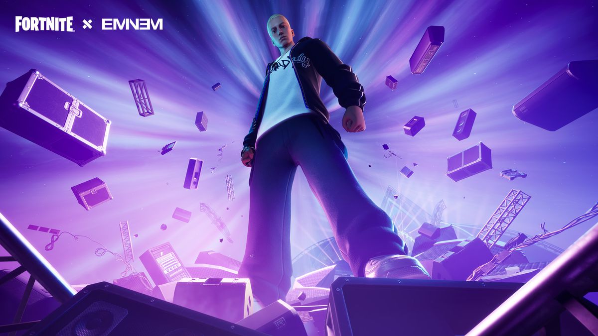 Eminem-laadscherm in Fortnite