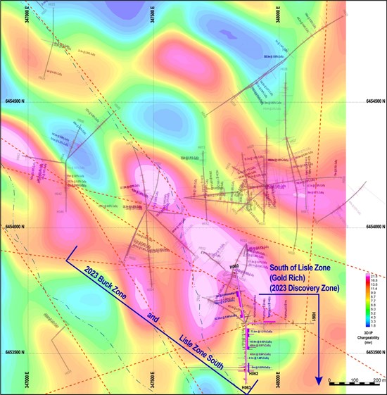 Kan du inte se den här bilden? Besök: https://zephyrnet.com/wp-content/uploads/2024/01/doubleview-reports-new-discovery-gold-rich-zone-within-the-south-lisle-zone-1.jpg
