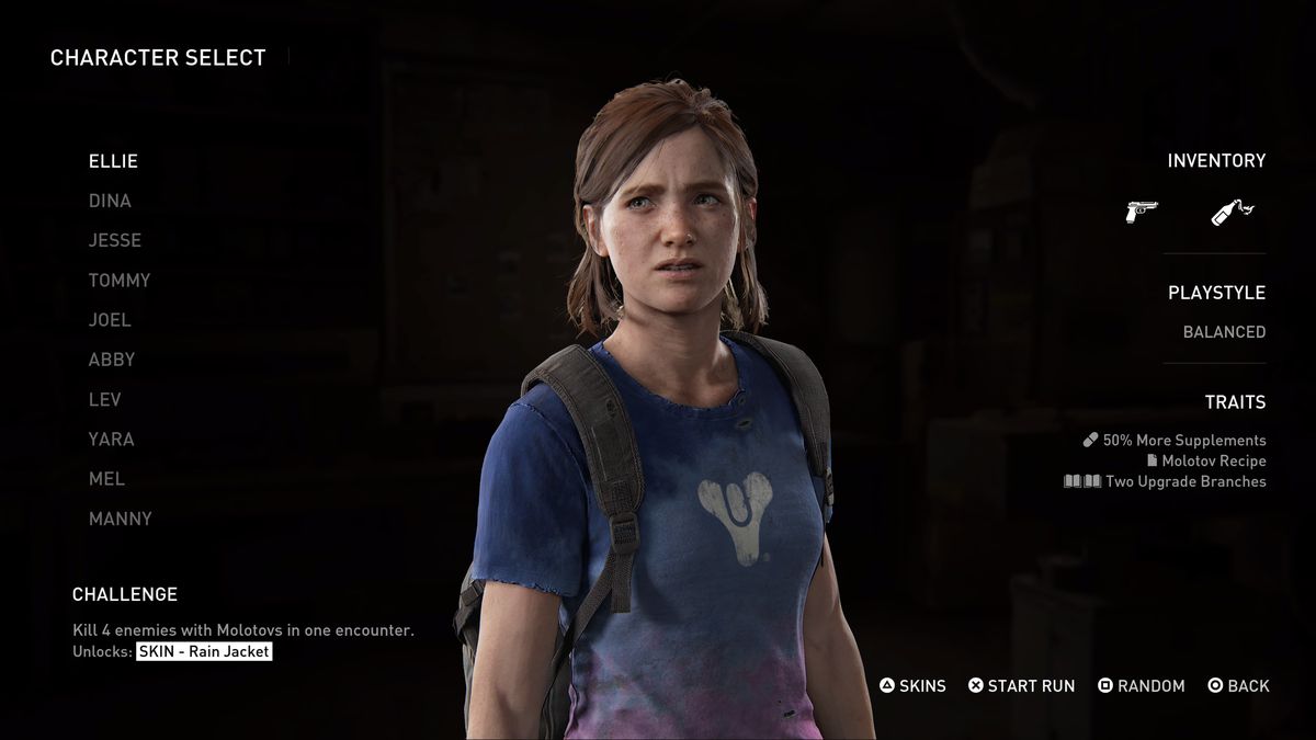 『The Last of Us Part 2 Remastered』のエリーの様子