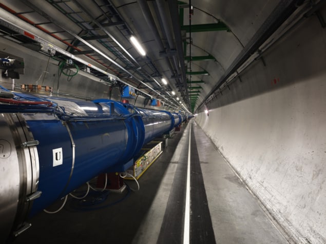 De LHC-tunnel bij CERN