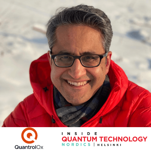 Vishal Chatrath, CEO en medeoprichter van QuantrolOx, een spin-out van de Universiteit van Oxford, zal in 2024 spreken op IQT Nordics.