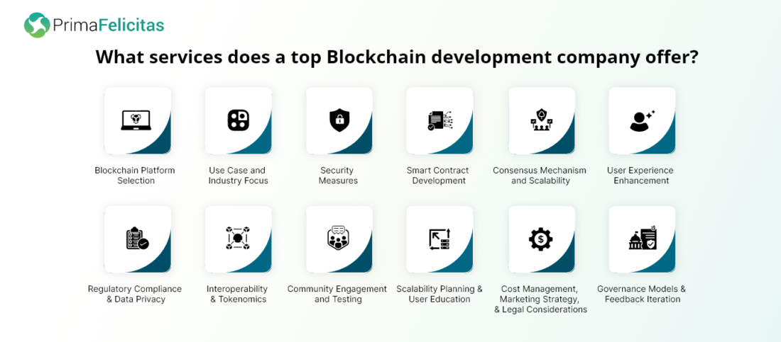 servicios ofrece una de las principales empresas de desarrollo de Blockchain