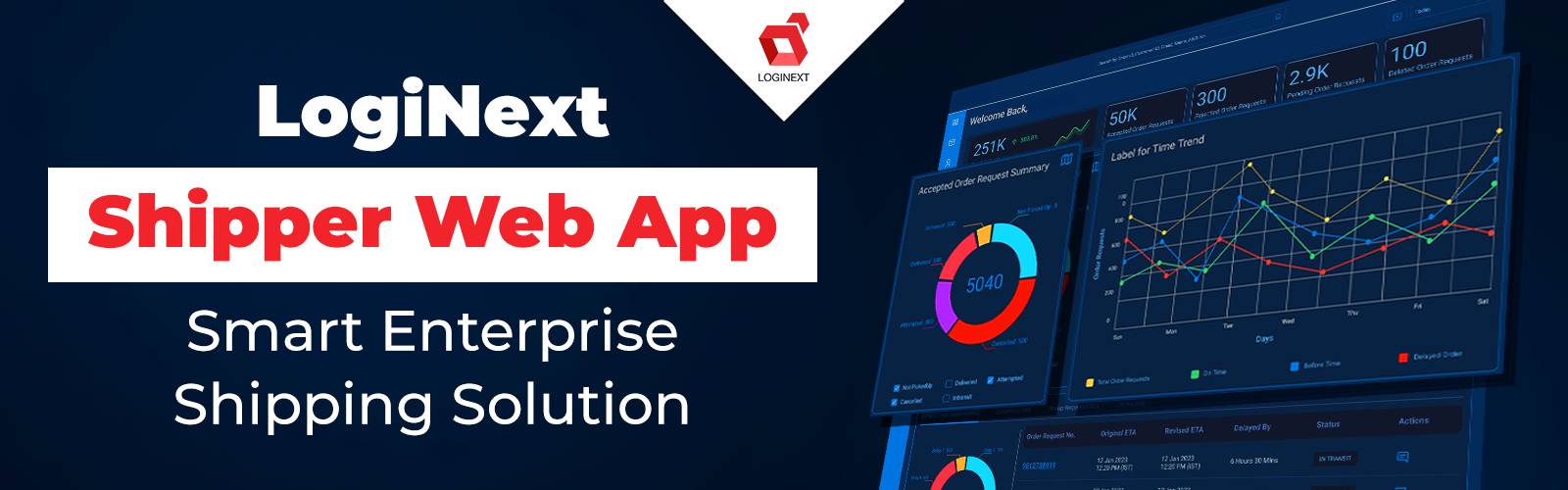 LogiNext 배송업체 웹 앱 - 최고의 배송업체 웹 앱