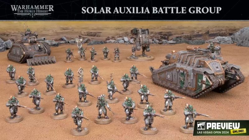 Warhammer LVO Reveals Solar Auxilia Battle Group
