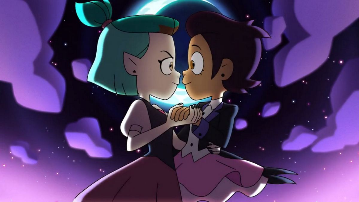 Amity et Luz dansent à la lumière de la lune