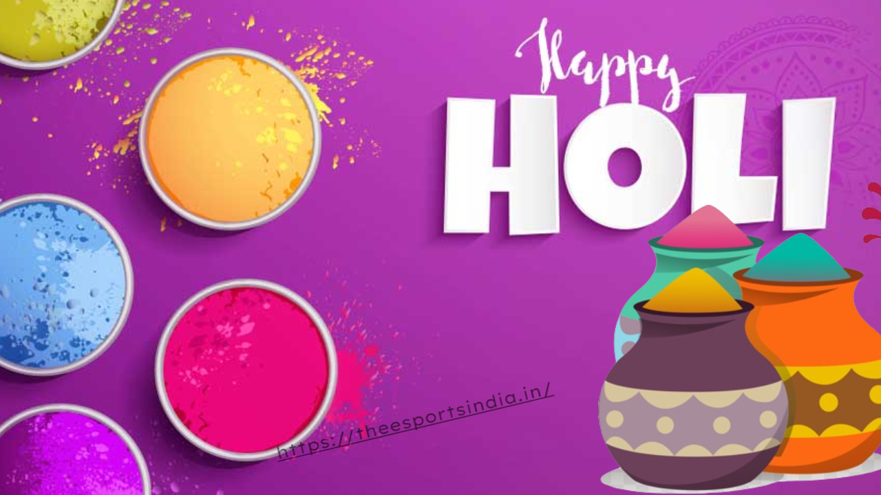 Imagen de deseo del feliz festival Holi -theesportsindia