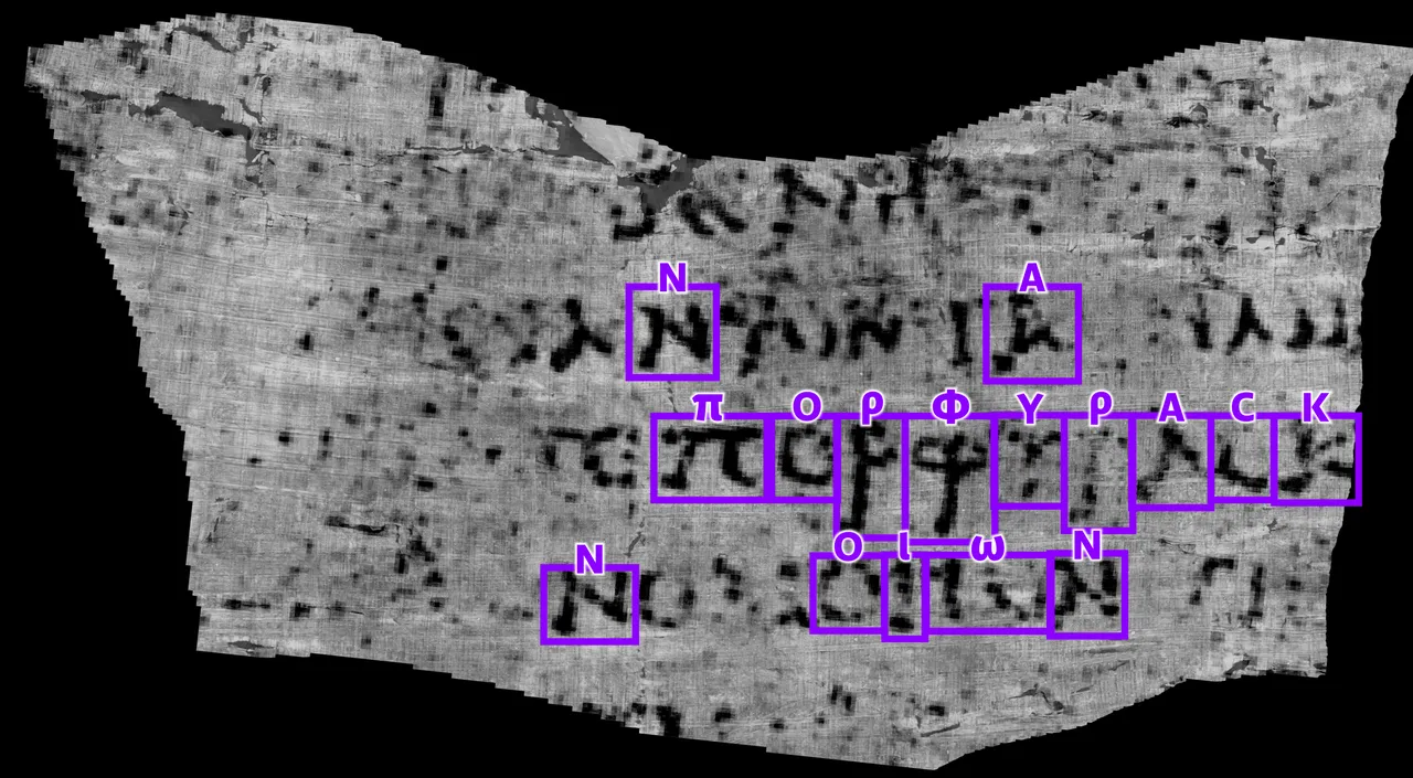 Herculaneum scrolls from A.D. 79, decoded