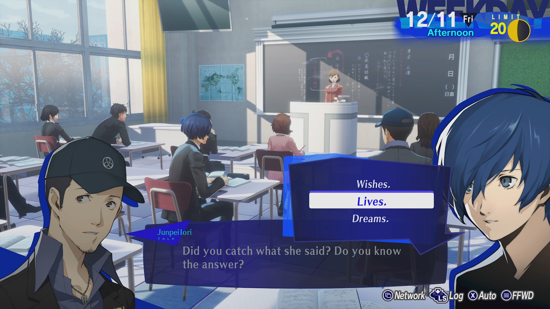 Persona 3 Reload'ın kahramanı bir sınıf sorusunu yanıtlıyor