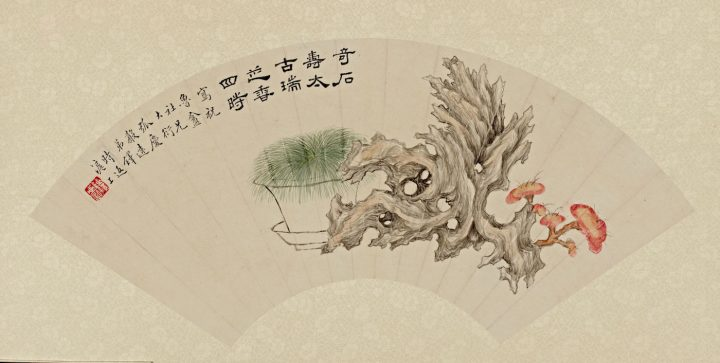 Chinese art has many depictions of mushrooms