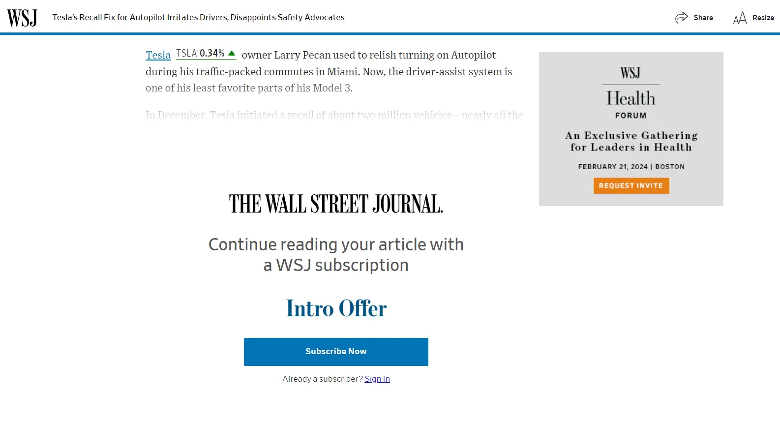 Wall Street Journal ve Financial Times