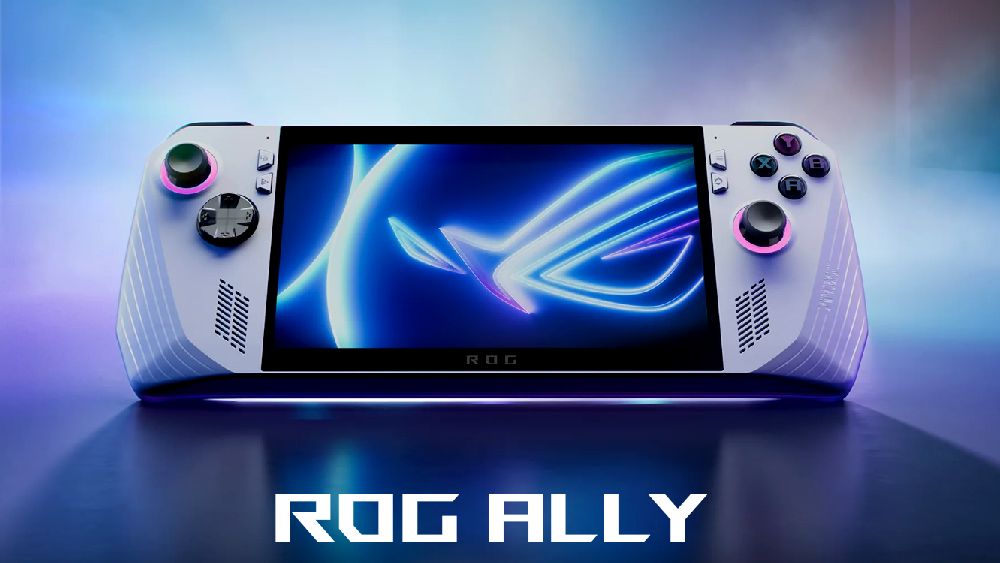 Asus ROG Ally-console in bureau