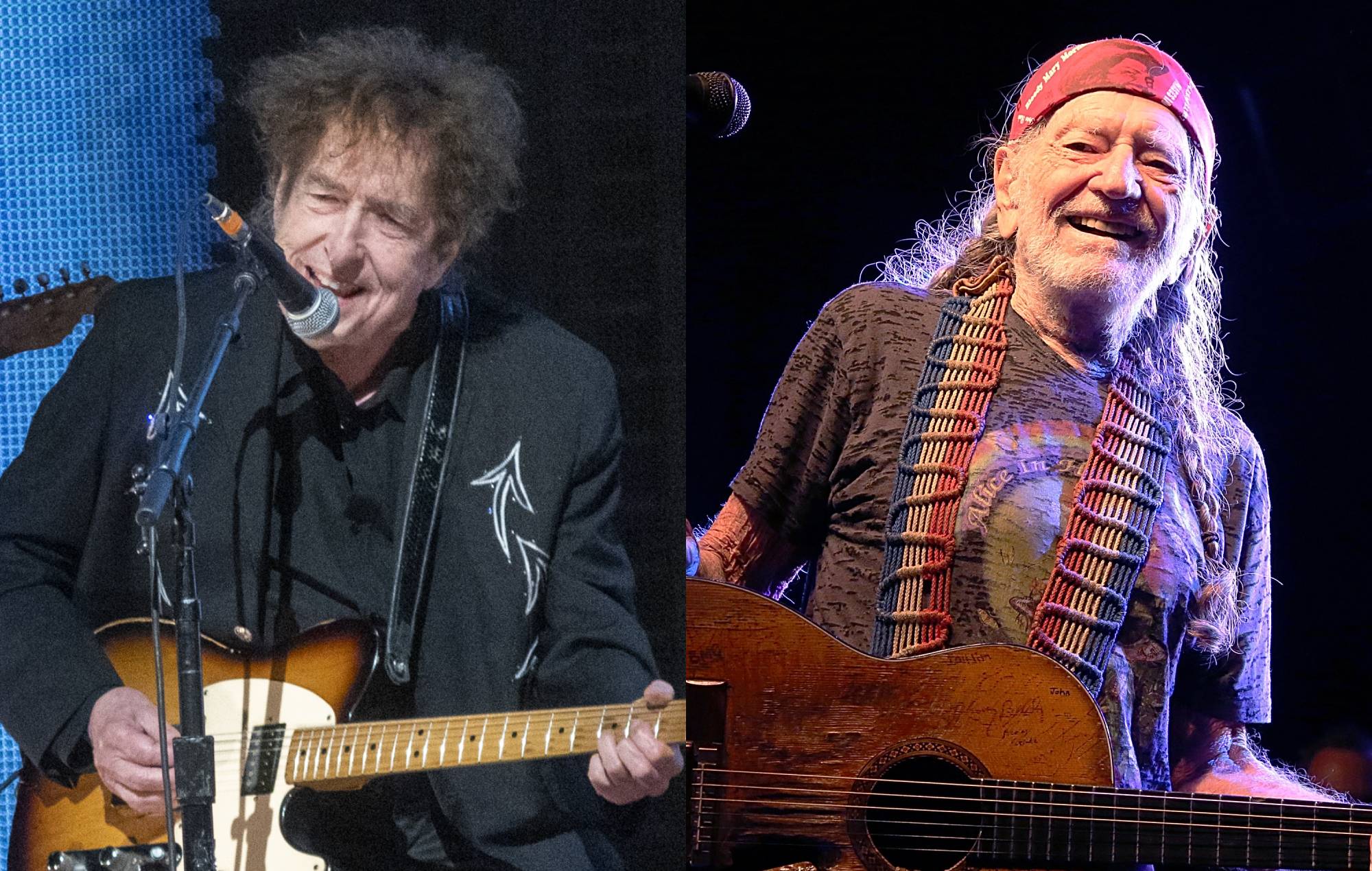 Bob Dylan và Willie Nelson. Tín dụng: Gary Miller qua GETTY