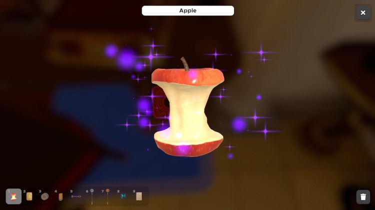 Apple en el simulador de escape