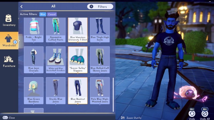 Disney Dreamlight Valley Monster Movie Night-outfit