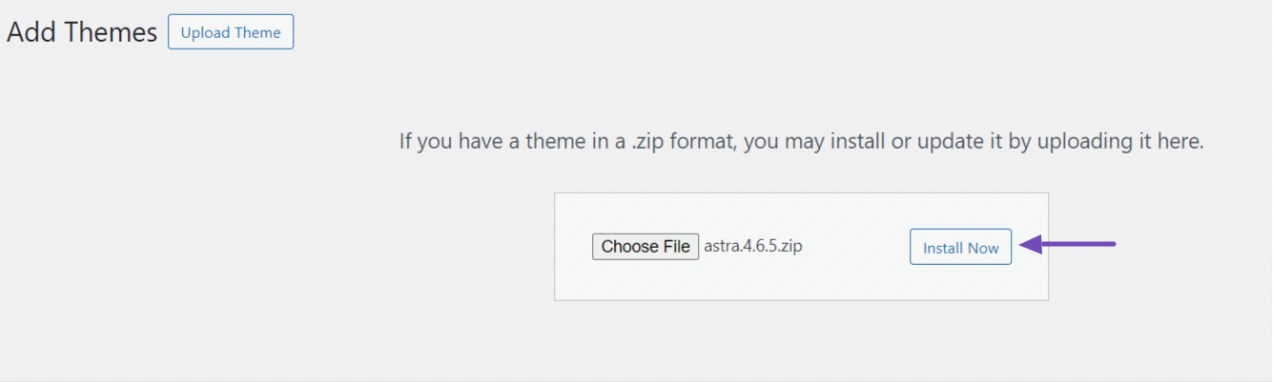 Theme-Dateien installieren