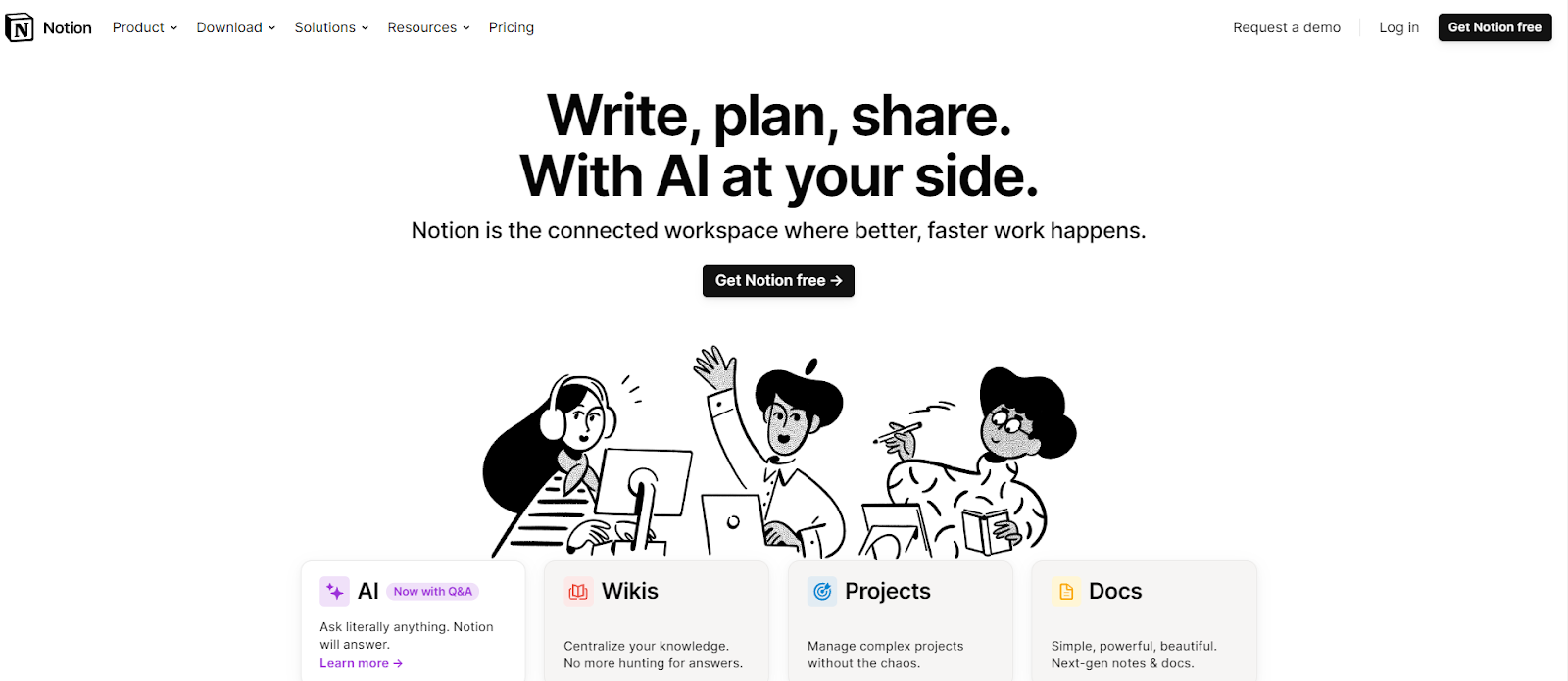 AI project management tools, Notion