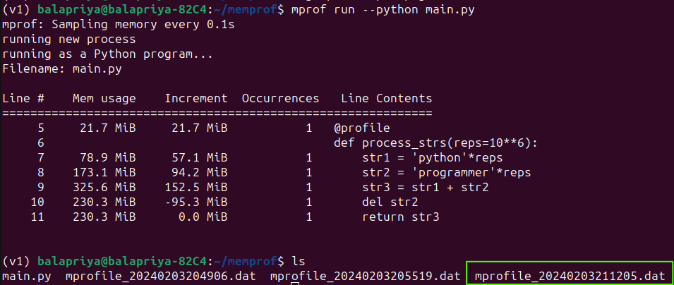 Einführung in die Speicherprofilerstellung in Python