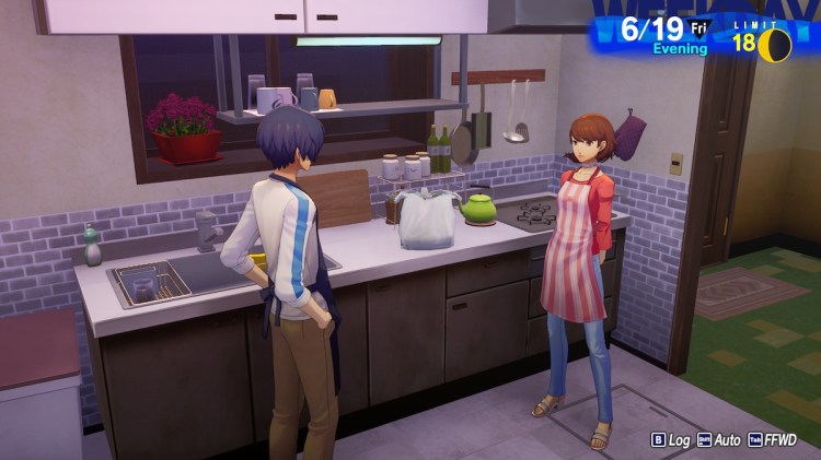 Persona 3 Recarga todas las recompensas de Hangouts en dormitorios Cocina