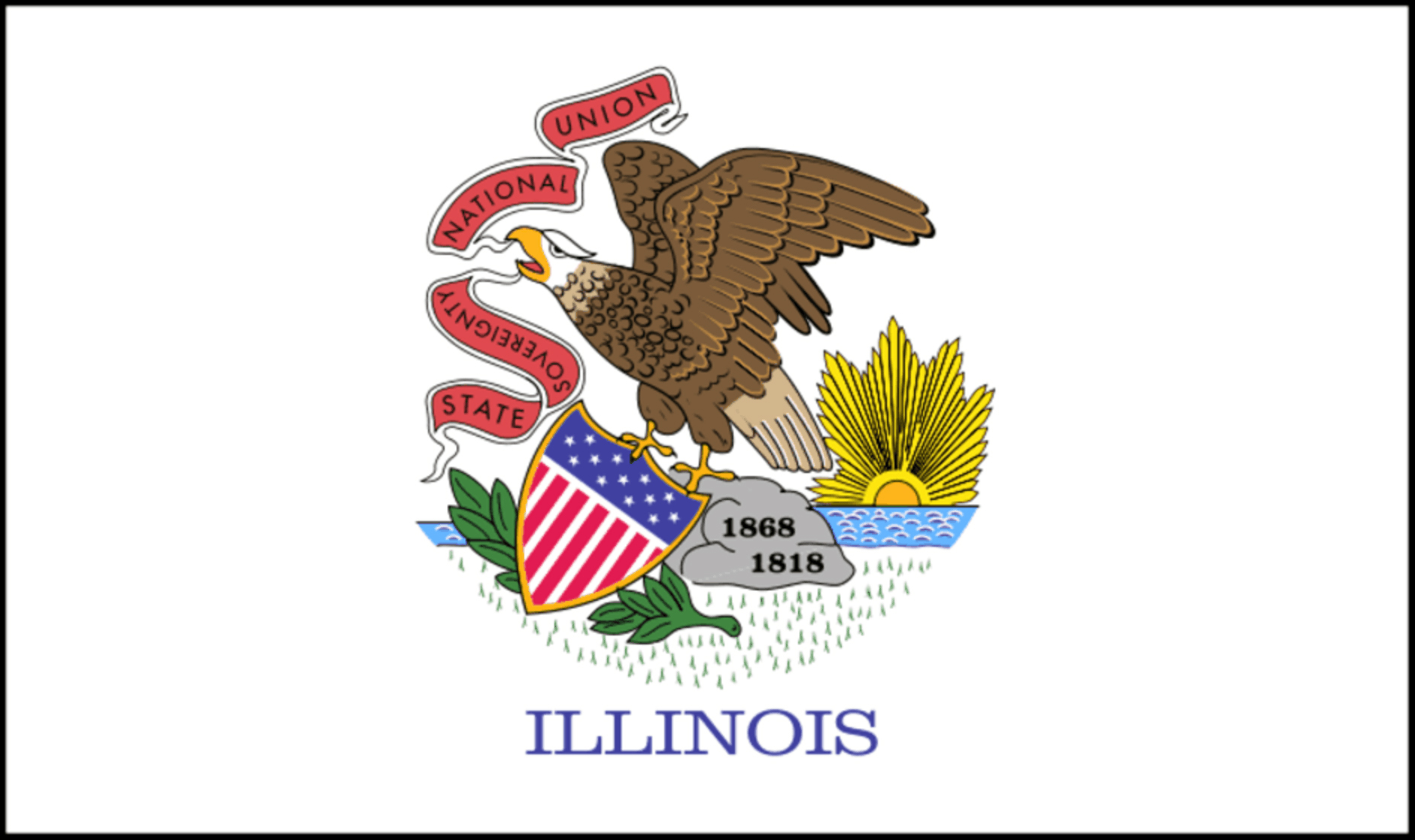 Eyalet Bayrağı - Illinois - Bayrak Fabrikası