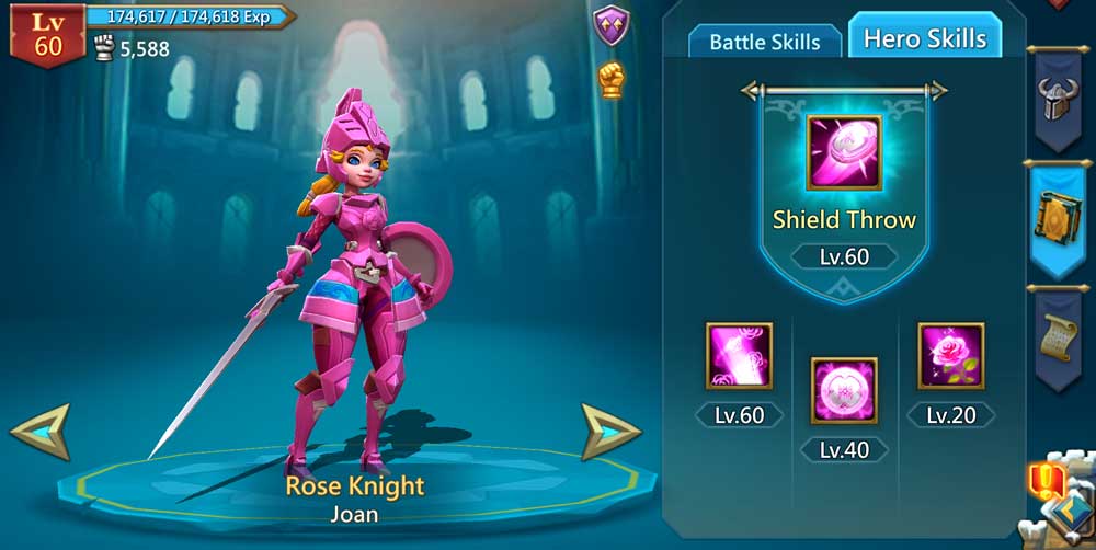 Rose Knight Hero Skills
