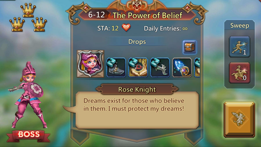 Unlocking Rose Knight Elite 6-12