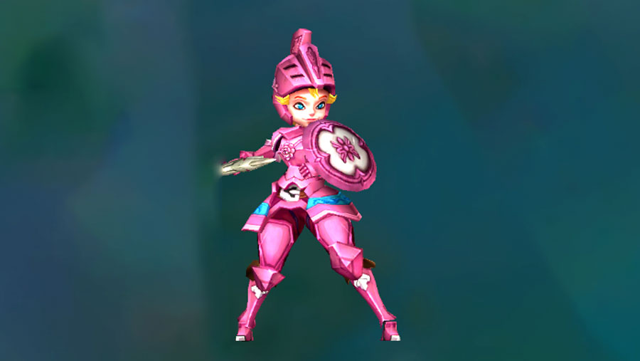 Rose Knight with Colorful Background